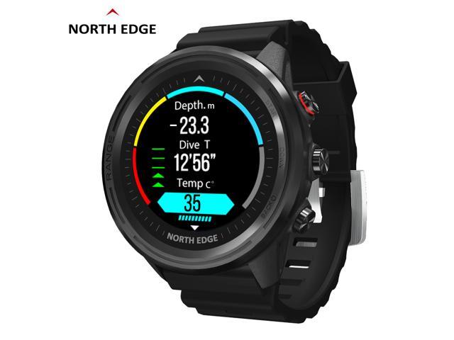 Range5 North Edge Men Smart Watch Waterproof , Altitude , Pressure , Compass,  Thermometer , Heart Rate Multifunctional Sport Diving Watch