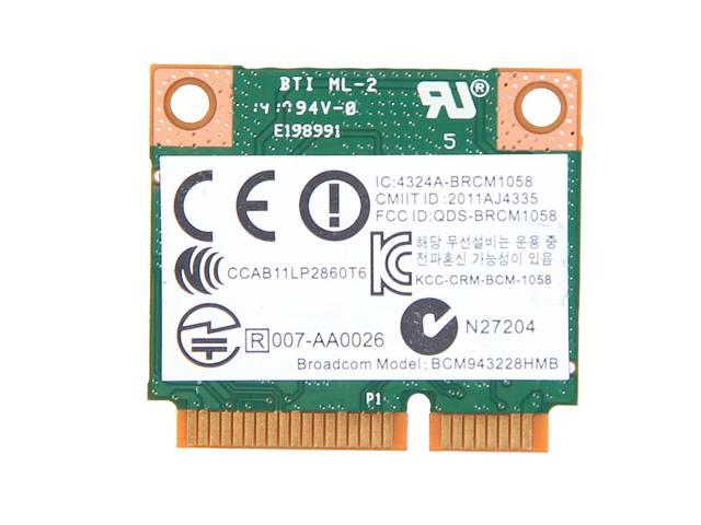 Dual Band 300Mbps BCM943228HMB Bluetooth4.0 Half Mini PCI-E Wifi Wireless Card 802.11a/b/g/n Notebook 2.4G/5Ghz Wlan Adapter For Laptop Windows 7/8/10/11