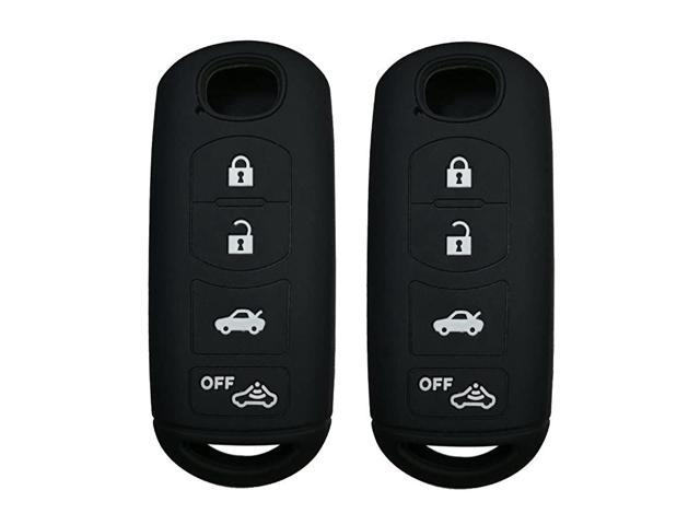 Smart Key Fob Cover Case Protector Keyless Remote Holder for 2017 2018 Mazda CX-5 CX-7 CX-9 MX-5 Miata Mazda 3 6 Smart Key Remote 4 Buttons Blue 