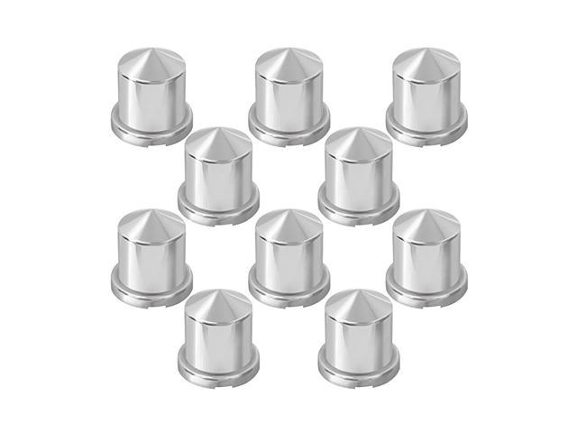 Grand General 10275SP Chrome 33mm x 2-5/8 Plastic Push-On Nut Cover with Flange and Stainless Steel Clips