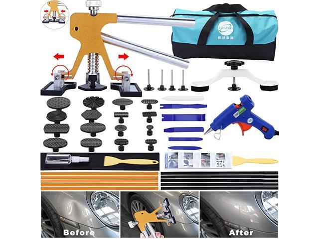 30pcs Puller Tabs Glue Pulling Tabs Car Body Dent Remover Tool Glue Puller Sets Auto Body Paintless Dent Removal Tabs Kits 