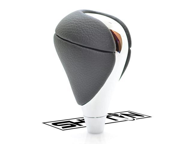 Black Leather Chrome Gear Shift Knob Stick Shifter for Lexus ES300h