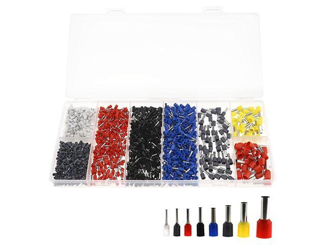 1200PCS Assorted Electrical Wiring Connectors Crimp TerminalsKits Insulated-EAN 