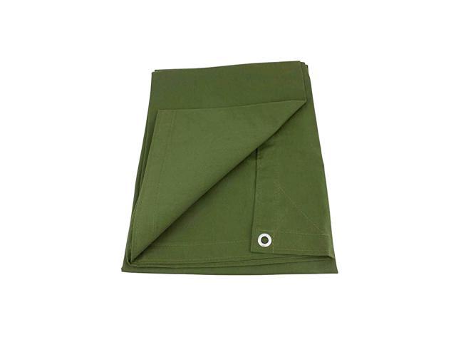 Canvas Tarp 12oz Heavy Duty Water Resistant Green for sale online 