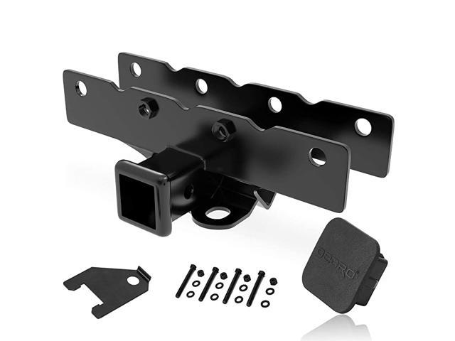 OKLEAD Receiver Hitch Towing Trailer Hitch 2-Inch Rear Receiver Hitch Tow Fit Jeep Wrangler JL 2 Door & 4 Door Hitch Cover Kit Included 
