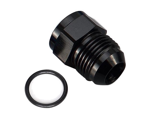 BLACK AN8 8AN TO AN10 Male Thread Straight Aluminum Anodized Fitting Adapter 