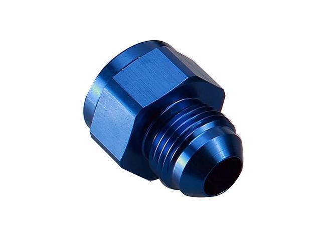 EXPANDER FITTING 08 AN FEMALE TO 10 AN MALE BLUE ANODIZED ALUMINUM 
