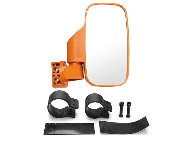 Shatter-Proof Tempered Glass Mirror for Polaris Ranger RZR Can Am Commander with 1.75 & 2 Mounts Maverick X3 Teryx Rhino YXZ and more Gator UTV Side View Mirror