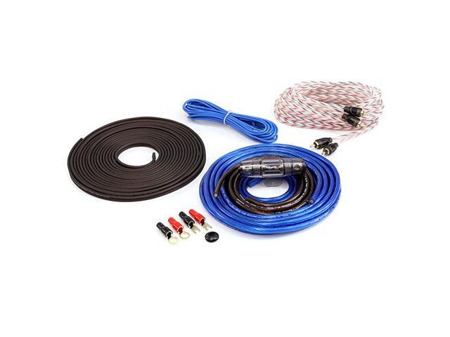 Bassik 0 Gauge Complete Amplifier Installation Amp Wiring Kit with RCA