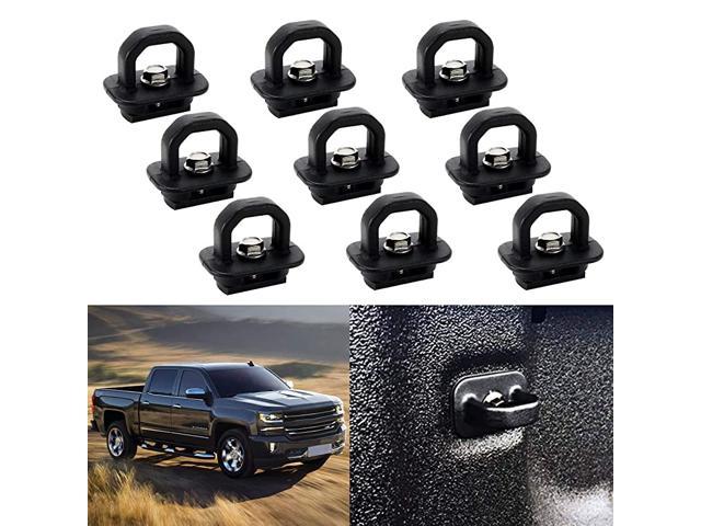 Side Wall Tie Down Anchors for 2007-2018 Chevy Silverdo/Sierra 2015-2018 Colorado/Canyon 9 Pcs Truck Bed Side Wall Hook Rings 