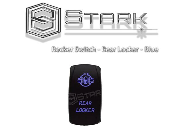 20A 12V ON/OFF Blue STARK 5-PIN Laser Etched LED Rocker Switch Dual Light AIR COMPRESSOR 