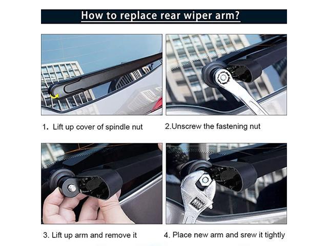 Rear Window Windshield Wiper Arm Blade for 2013-2016 Ford Escape 2015-2017 Lincoln MKC Natural Rubber Rear Window Windshield Wiper Arm Blade for 2013-2016 Ford Escape 2015-2017 Lincoln MKC Natural Rubber