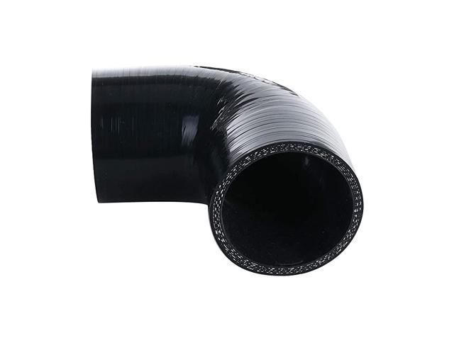 Leg Length 3.5 Automotive Silicone Hose,Black 4.5mm Wall Thickness 0.18 90 Degree Elbow Reducer Coupler 3-Ply Reinforced 57mm to 70mm AC PERFORMANCE ID 2.25 to 2.75 90mm 