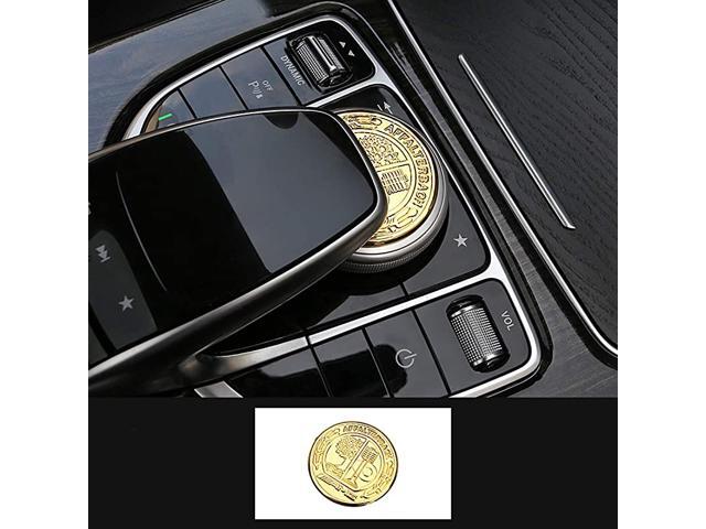Amg Interior Media Control Sticker Affalterbach Tree Logo For Mercedes Benz Newegg Com