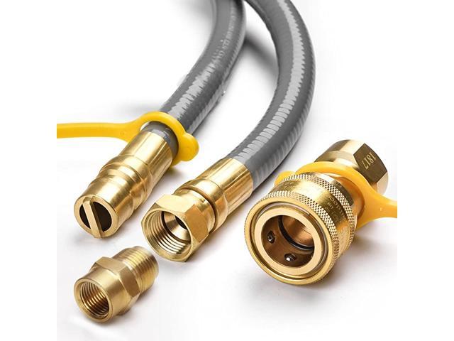 24 Feet 12inch ID Natural Gas Hose with Quick Disconnect Fittings for