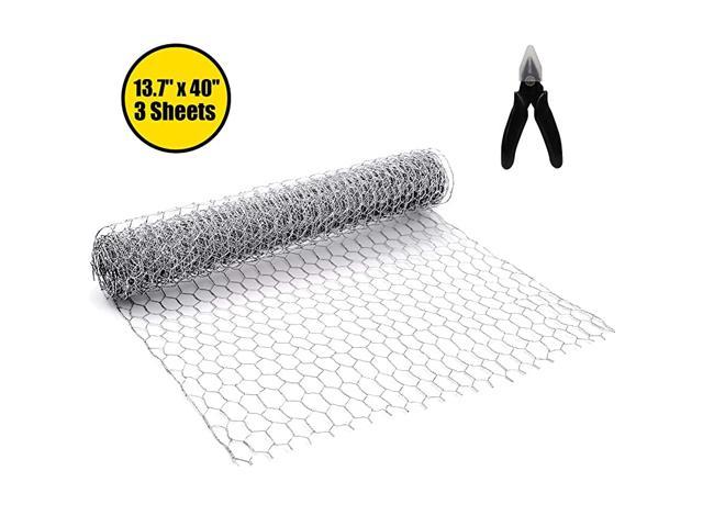 Chicken Wire Net for Craft Projects3 Sheets Lightweight Galvanized ...