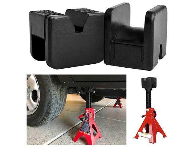 2 Pack Jack Pads for Jack Stands Universal Slotted Frame Rubber Frame ...