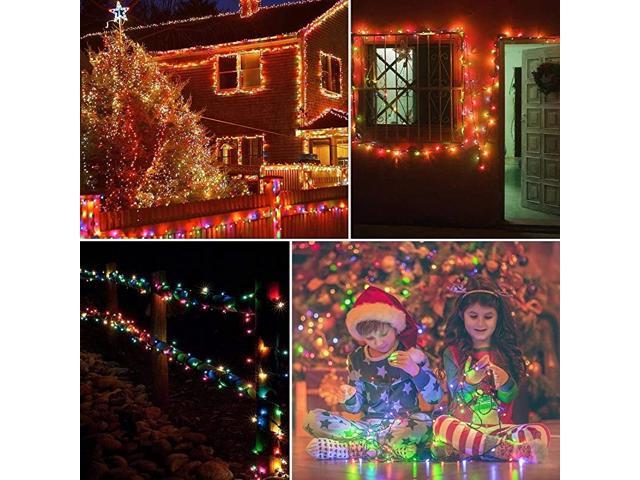 500 LED Multicoloured String Fairy Lights Xmas Wedding Party Garden Home Decor 