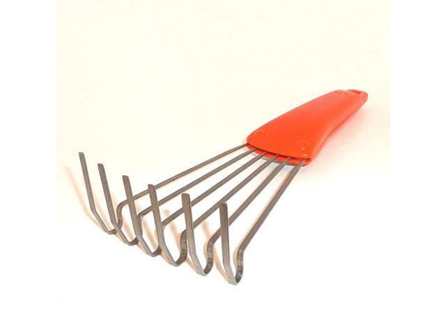 Small Garden Hand Rake Adjustable Steel Shrub Rake - Newegg.com