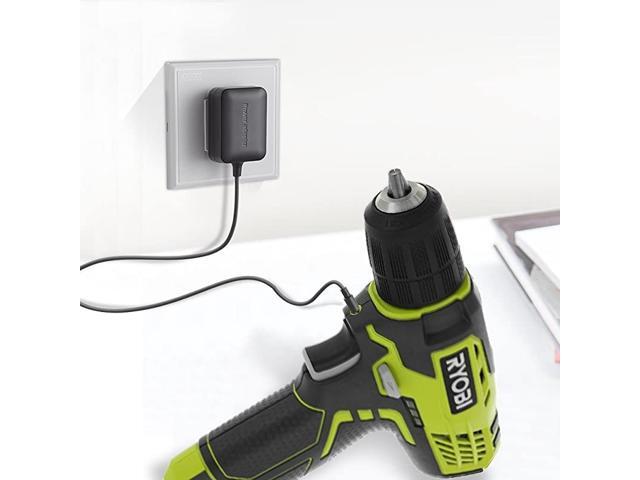 8V DC Power Supply Adapter Charger Cord for Ryobi HP108L LithiumIon Cordless Kit Drill Driver 