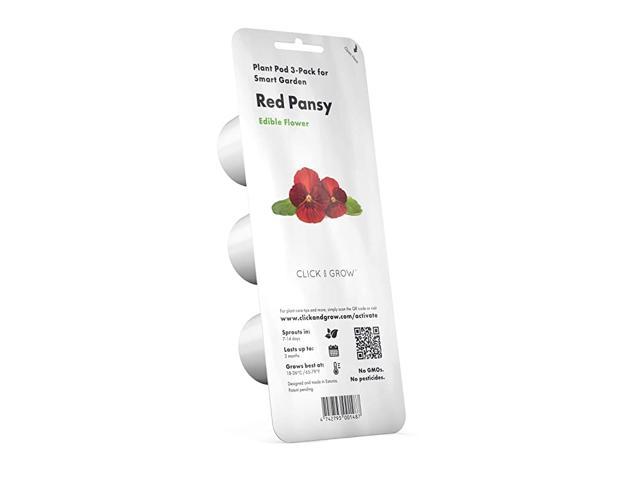and Grow Smart Garden Red Pansy Plant Pods 3Pack