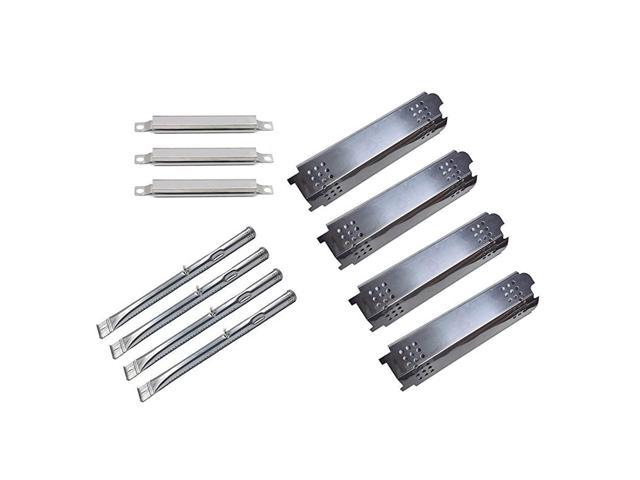 BBQ 4Pack Grill Burners4Pack Heat Plate and 3Pack Crossver Tube Replacement Parts for Charbroil 463436215 463436213Thermos 466360113 Gas Gril