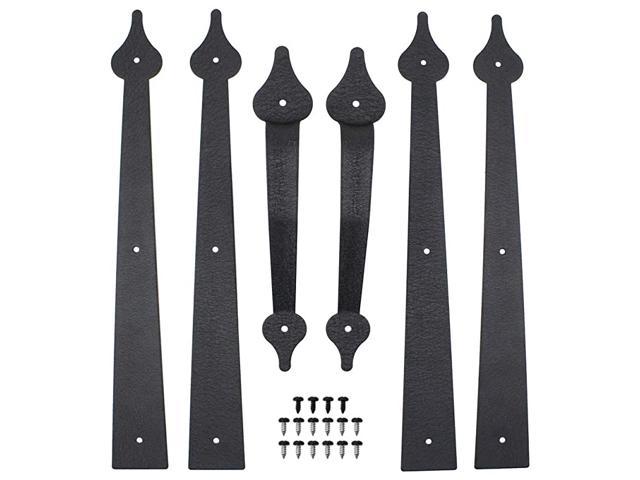Decorative Garage Door Hardware Kit Carriage House Accents Dummy Hinges...