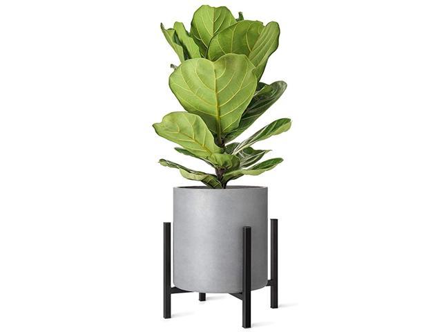 Adjustable Metal Plant Holder Stand Indoor Mid-Century Modern Flower Pot Stand for Plants Display Rack Fits Up to 10.6 Inch Planter 