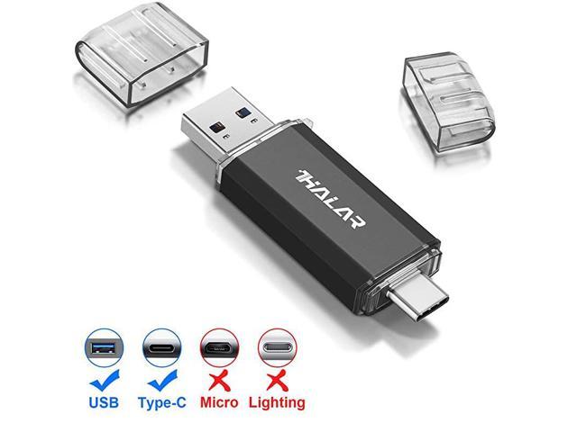 USB Flash Drive 256GB Gold Memory Storage Flash Drive 256GB for iOS/iPhone Memory Stick Thumb Drive High Speed Pen Drive for Type-C