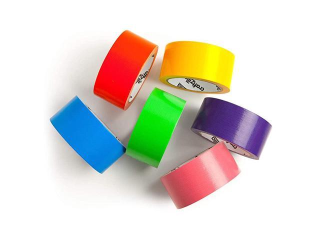 Colored Duct Tape 6 Color Multi Pack Variety Craft Set for Kids Girls and Boys  Colorful DIY Art Kit Design Tapes Rainbow Colors 15 Yards x 2 inch 