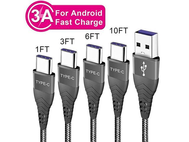 C Charger Cable Fast Charging Cord for Samsung Galaxy S20S20 PlusS20 Ultra 5G 20A20 A10E A50 2019 A51 A71S10Note 10 LiteA21 A31 A41 A81 A91 20203A Phone Charge Power Wire 1FT 3FT 6FT 10FT