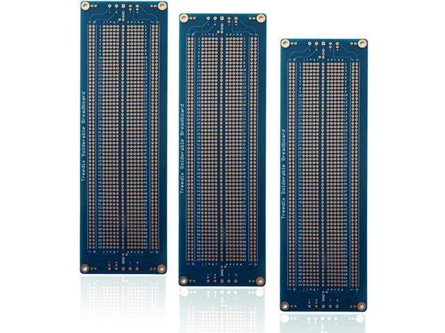 Treedix 6pcs Prototype Shield Board PCB Double Sided Tinned Gold Plated Holes for Arduino Kit Raspberry Pi Shield Prototyping and Testing 