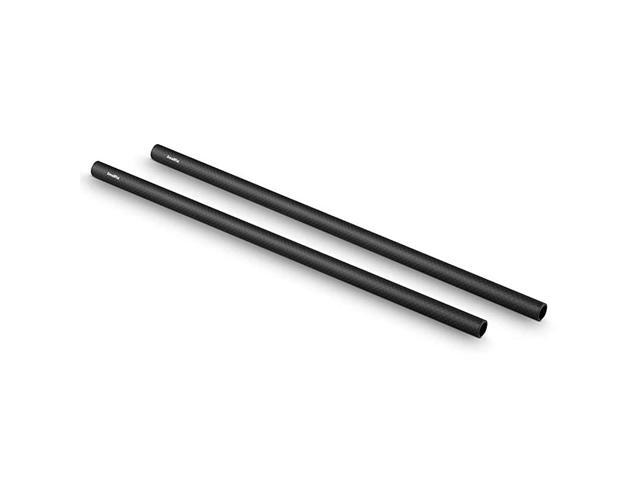 SMALLRIG 15mm Carbon Fiber Rod for 15mm Rod Support System Pack of 2-851 Non-Thread 12 inches Long 