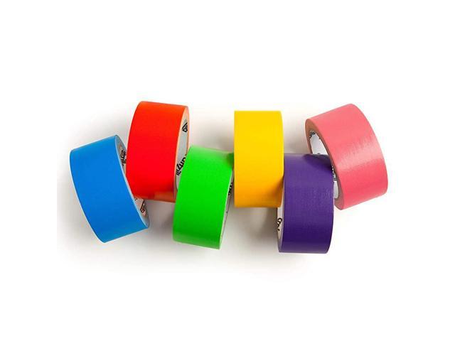 Colored Duct Tape 6 Color Multi Pack Variety Craft Set for Kids