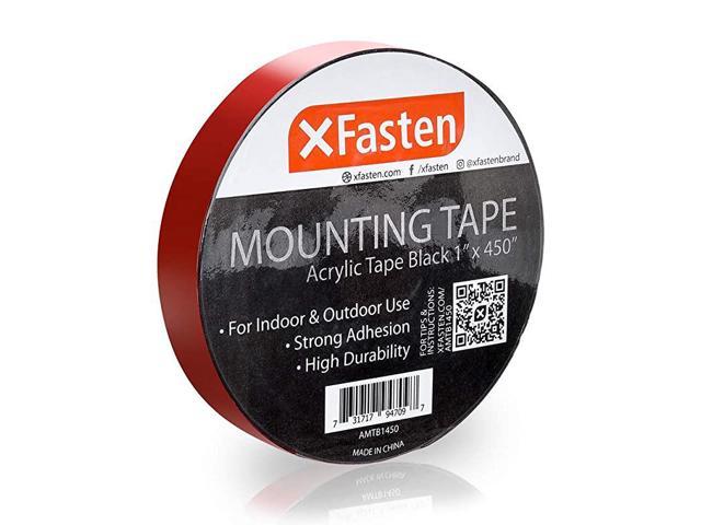 Double Sided Acrylic Mounting Tape Removable Black 1Inch x 450Inch ...