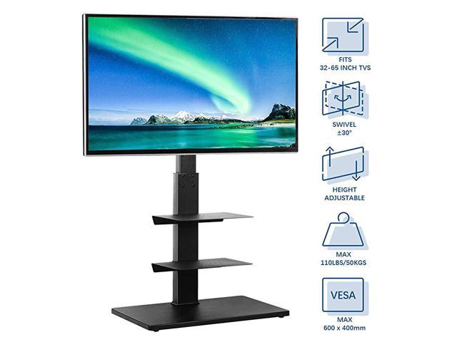 Swivel Floor TV Stand for 32 to 50 Inch Plasma LCD LED Flat or Curved Screen TVs 
