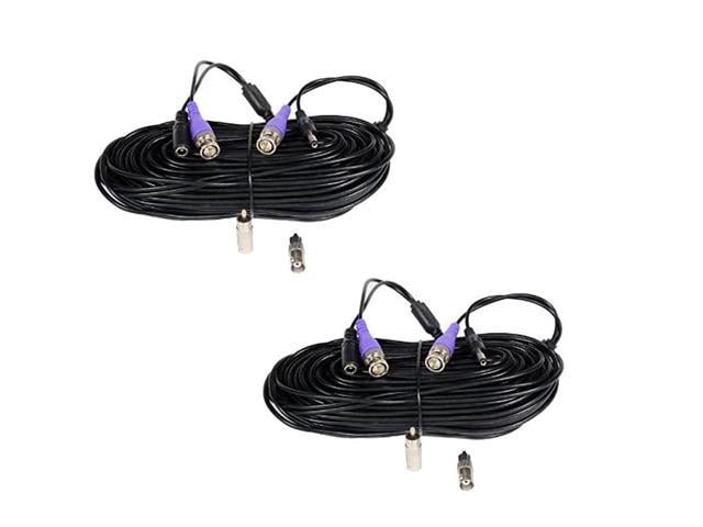 2x 100ft HD Security Camera Video Power Extension Cable TVI CVI AHD 960/720P WT2 