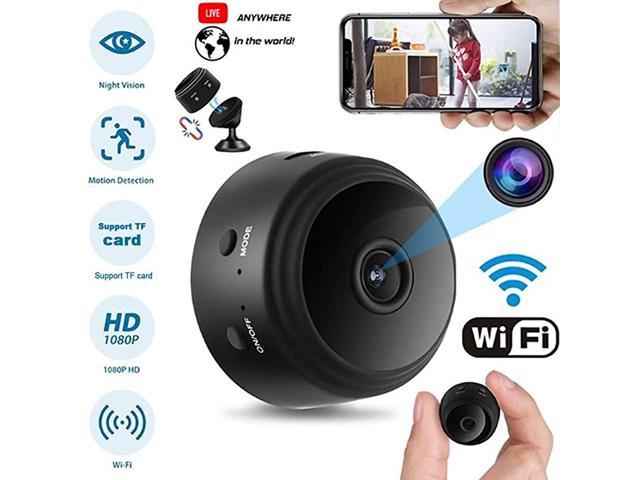 Mini Camera HD 1080P Portable Small Wireless Nanny Cam with Night Vision WiFi Motion Detection Indoor Surveillance Camera for Home and Office Surveillance 2021 New Version 