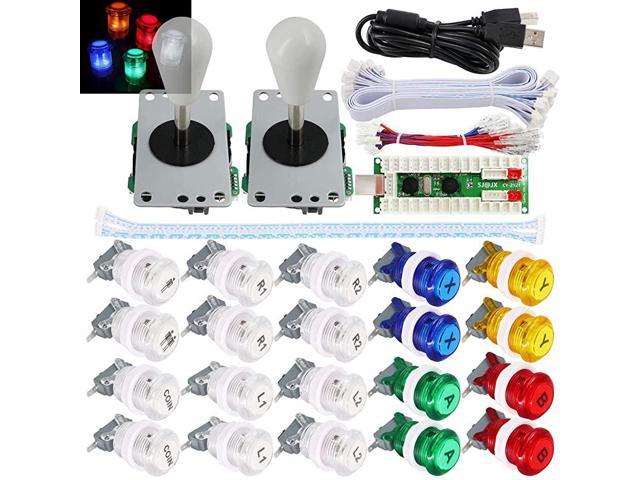 Arcade 1 Player DIY Kit 5V LED Buttons for Arcade PC Games Mame Raspberry pi 2 3 