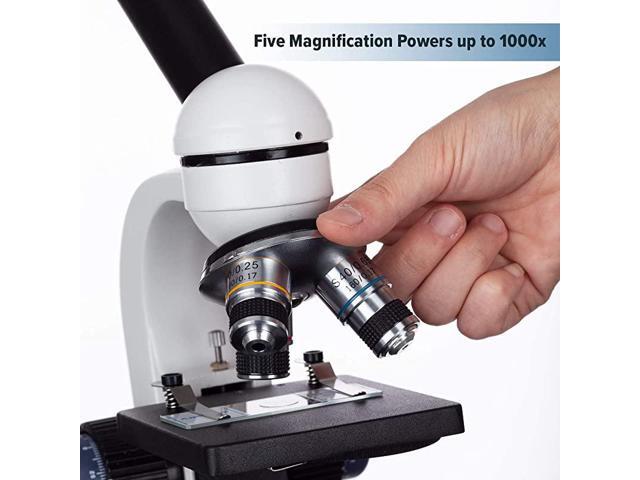 M150CI 40X1000X AllMetal Optical Glass Lenses Cordless LED Student