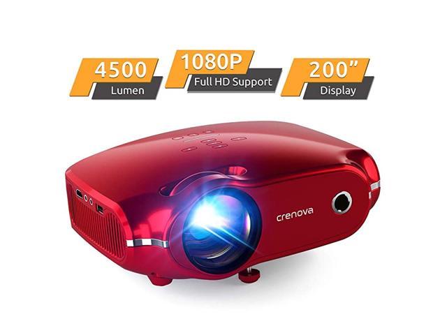 vermijden Verkeersopstopping chaos Crenova Mini Projector 1080P Full HD Supported Video Projector 4500 Lux LED  Movie Projector for Home Theater Portable Outdoor Projector with Max  200quot Projection Size Compatible with iOSAndroid - Newegg.com