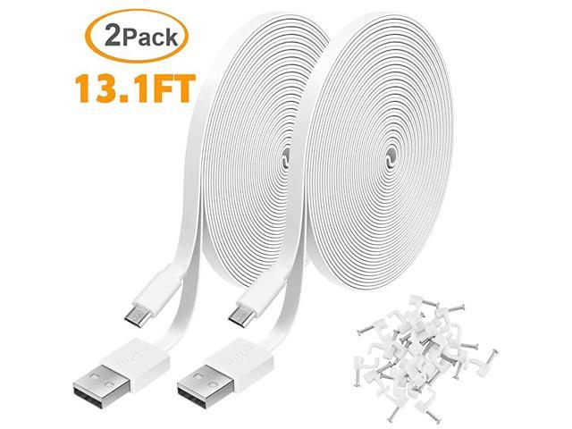 16.4FT Power Extension Cable for Wyze Cam Pan,WyzeCam,Kasa Cam,YI Dome Home Camera,Furbo Dog,Nest Cam,Blink and  Cloud Camera,Durable Charging and Data Sync Cord for Home Security Camera 