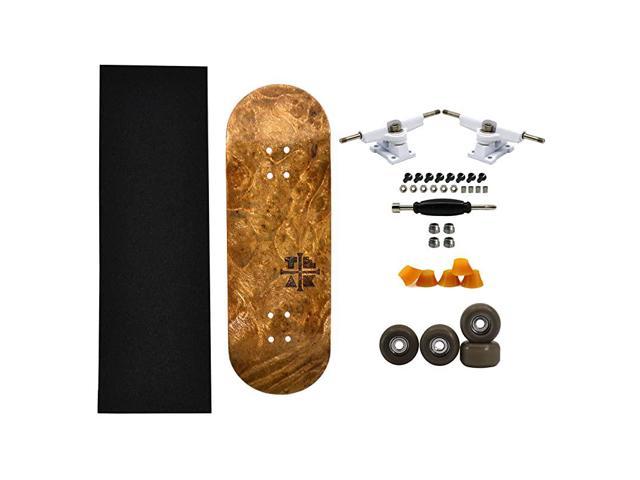 PROlific Complete Fingerboard with Upgraded Components Bearing Wheels, and Trucks Pro Board Shape and Size 32mm x 97mm Handmade Wooden Board The Real OG Classic Maple Edition