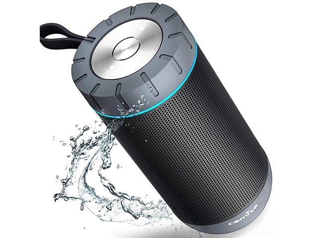 Waterproof Bluetooth Speakers Outdoor Wireless Portable Speaker with 20 Hours Playtime Superior Sound for Camping Beach Sports Pool Party Shower Dark Grey