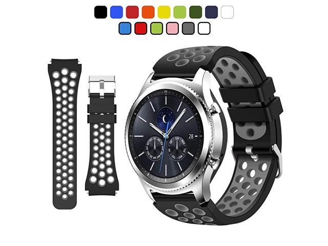 6 pack Samsung Gear S3 Frontier/S3 Classic Breathable Replacement Silicon Bands 