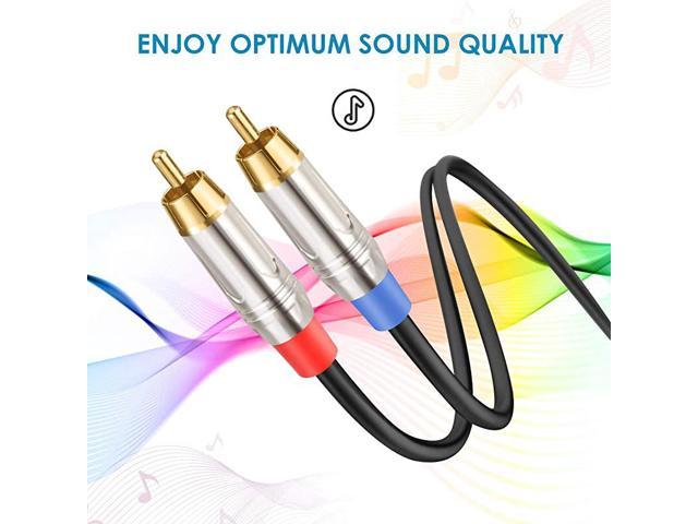6.35mm TRS to Dual 6.35mm TS Insert Cable Cord Devinal 1/4 to Dual 1/4 Y-Splitter Cable Quarter inch Stereo to 2 Quarter inch Mono Send and Return Patch Cord 6 Feet 