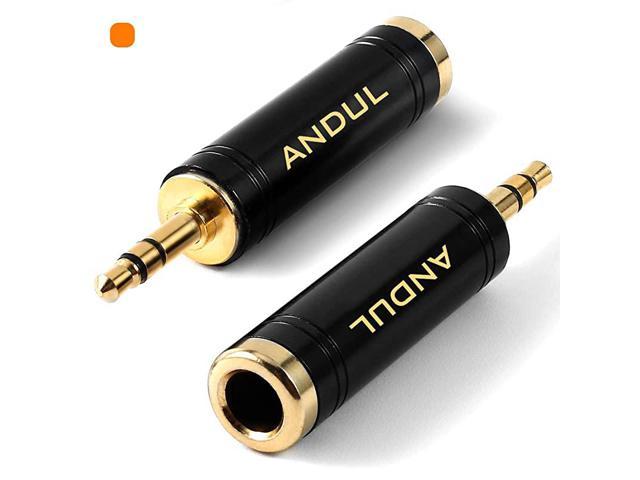 14 To 35mm Stereo Pure Copper Headphone Adapter35mm18 Plug Male To 635mm 14 Jack Female Stereo 
