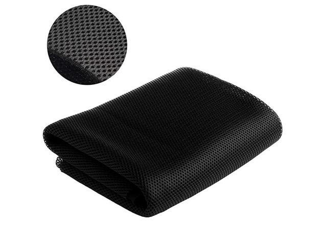 Speaker Grill Cloth High Grade Audio Stereo Filter Fabric Mesh Loudspeaker Box Dustproof Grille Clothes 55 x 19, Black 