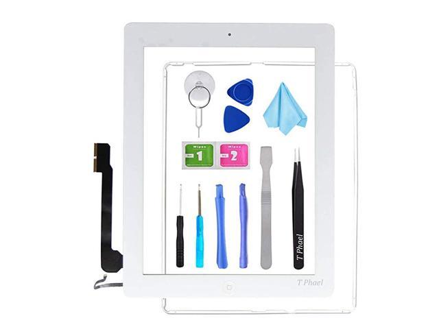 Home Button Assembly for iPad 2 White Glass Touch Screen Digitizer Tool Kit 