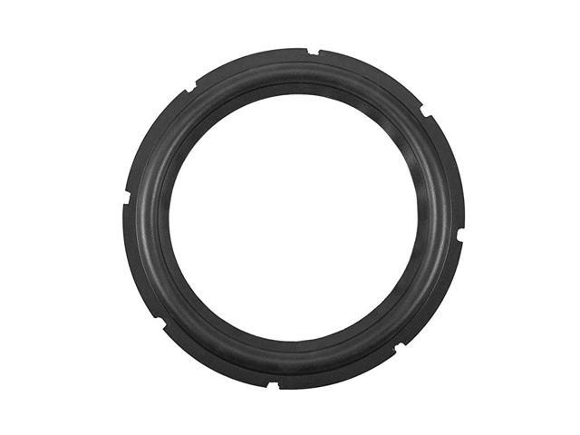 Perforated Rubber Speaker Foam Edge Subwoofer Surround Rings Replacement Parts for Speaker Repair or DIY Black1pcs